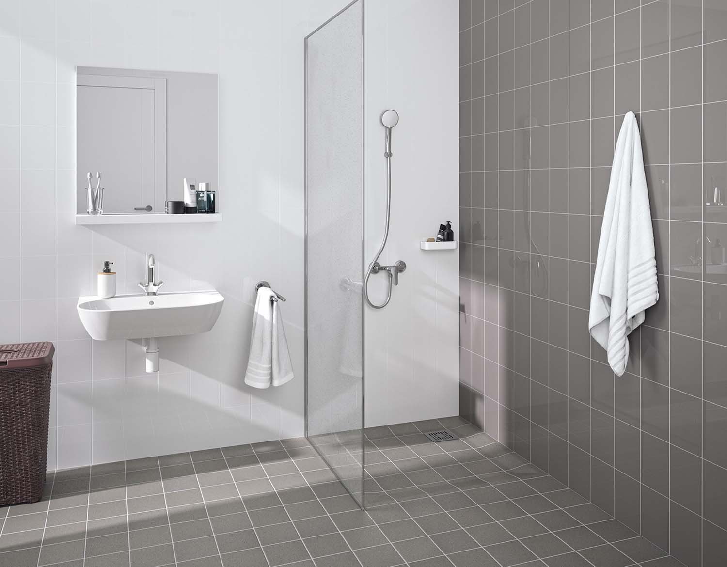 Standaard Mosa badkamer gebouwd in Delft